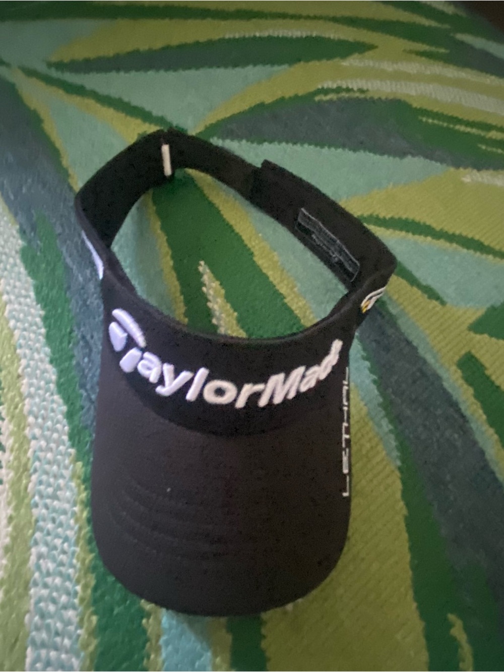 TaylorMade Lethal R1 Black Golf Visor one size fits all